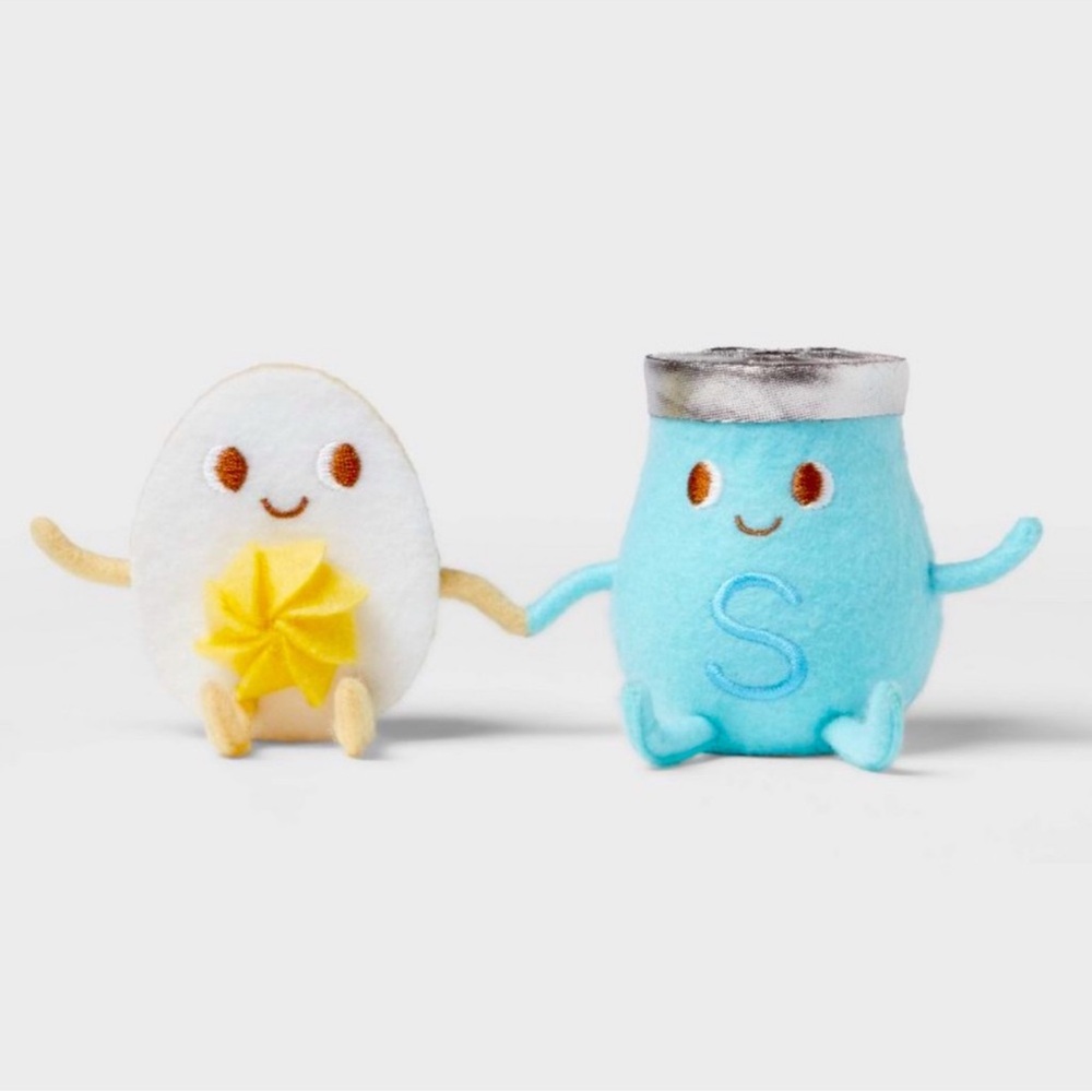 3 for $15 SALE Target Spritz Egg and Salt Duo, Felt Figurine, Spring 2025